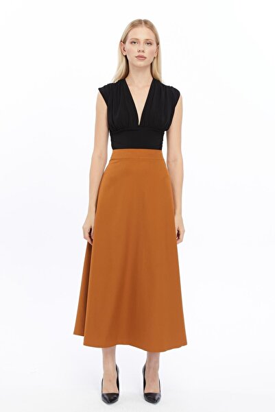 Apsen Collection تنورة طويلة نسائية موسمية بسحاب من أبسن 2148-95