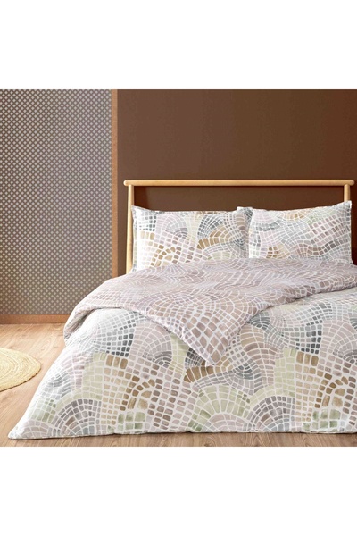 Linens Allday Artisan Pamuk Saten Çift Kişilik Nevresim Takımı Çok Renkli