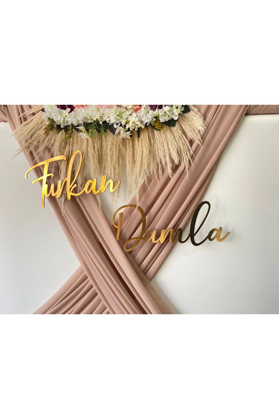 RetroLazer Kişiye Özel Nişan Söz Düğün İsimlik 01