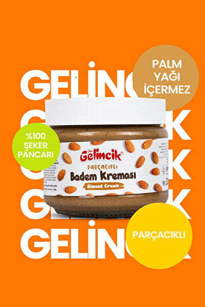 GELİNCİK HAŞHAŞ PARÇACIKLI BADEM KREMASI KAHVALTILIK ÖZEL ÜRETİM 320G SÜRÜLEBİLİR BADEM KREMASI