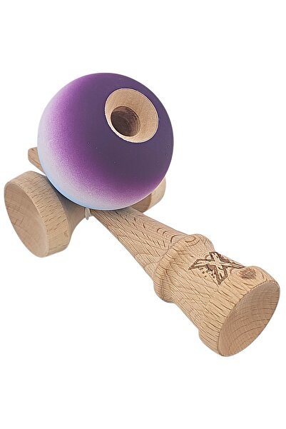 Flippy Kendama X Original, Επαγγελματικό, Flippy, Ξύλινο, Λαβή από καουτσούκ, 18 cm, Μπλε/Λευκό/Μωβ