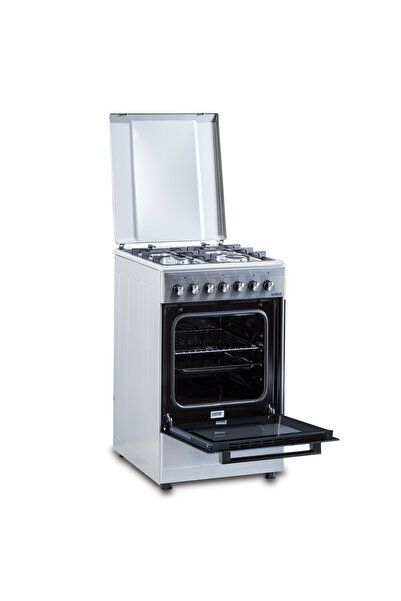 Samus Gas stove SM562AENS1 INOX, 4 gas burners, Electric oven, 43 L, 7 functions