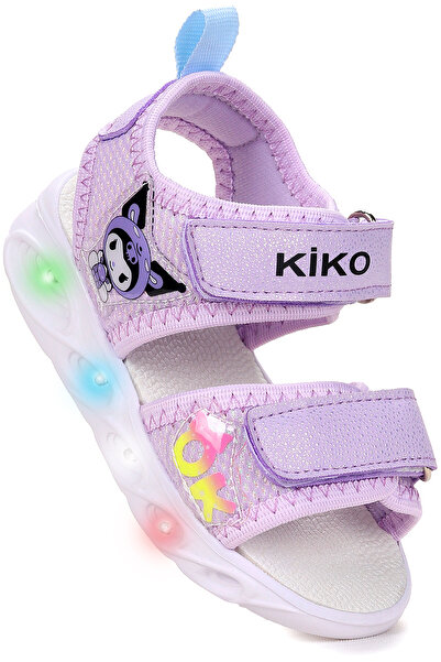 Kiko Kids أحذية صنادل للفتيات الصغيرات من Dryza Daily ذات شريط فيلكرو مضاء