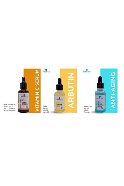 D'ENZYME Vitamin C + Arbutin + Peptide Serum Set