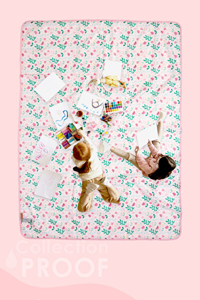 HAMUR Proof Liquid Proof 140X200 cm Baby Kids Play Event Activity Nutrition Cover Flowy