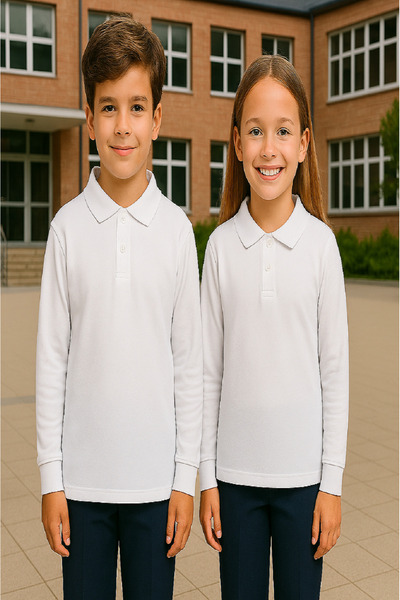 chulfa Long Sleeve School Uniform Sweet T-Shirt Unisex 1Pc