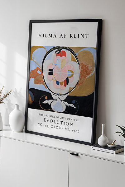 Opak Design Hilma Af Klint - Spiritual Geometry - Ζωγραφική τοίχου με ξύλινο ...