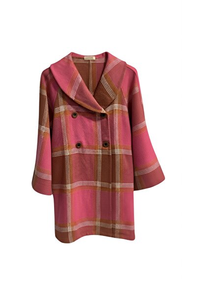 SARE ERKMEN Coat 50% Wool Blend Std Size 38-46 Cashmere-Boucle Fabric
