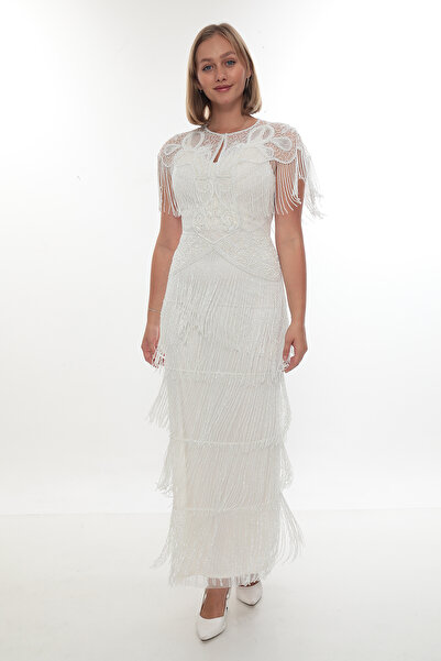 GATSBYLADY LONDON Tessa - El Işlemeli , Taş Püsküllü Elbise
