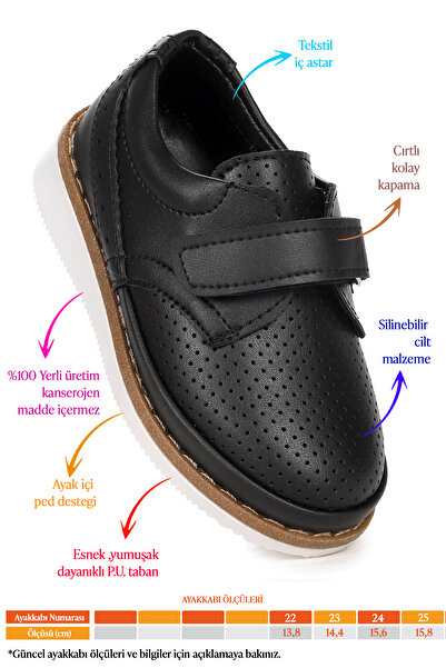 KARAMAZI Circum Cilt Cırtlı Erkek Bebek Sünnet Ayakkabısı