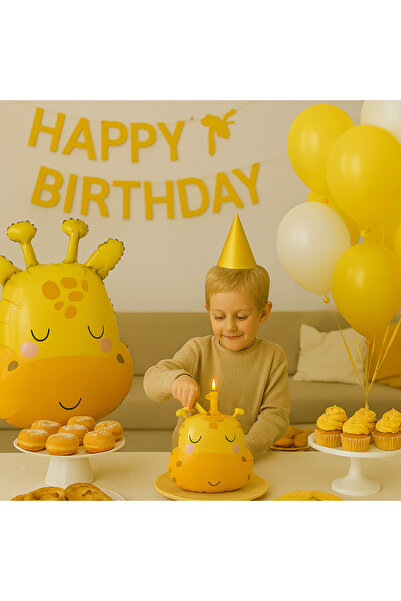 PartiCompany Giraffe Head Foil Balloon – 74 X 51 cm 🎈 🦒 ✨