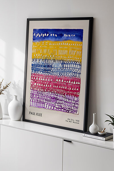 Opak Design Paul Klee - Συμφωνία των χρωμάτων - Πίνακας τοίχου με ξύλινο πλαίσιο