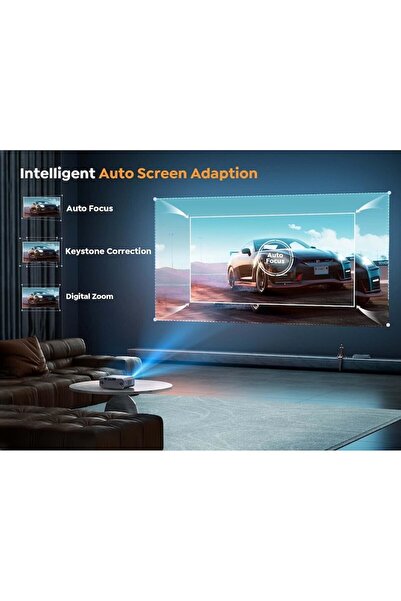 YABER V9 Pro Full HD Video Projector with 4K Support, 600 ANSI, 20000:1 Contrast, Auto-Focus