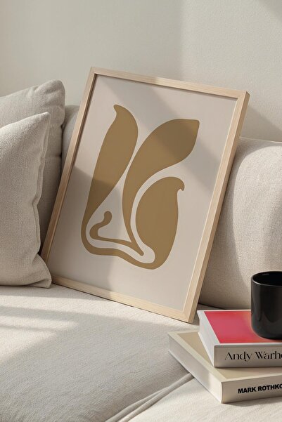 Opak Design Βοτανική Σειρά Floral Matisse Φυσικό Ξύλινο Πλαίσιο Ζωγραφική τοίχου