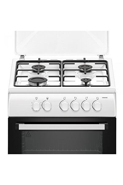 Samus Gas stove SM664ABS, 4 gas burners, Gas oven, Hob + oven safety, Timer
