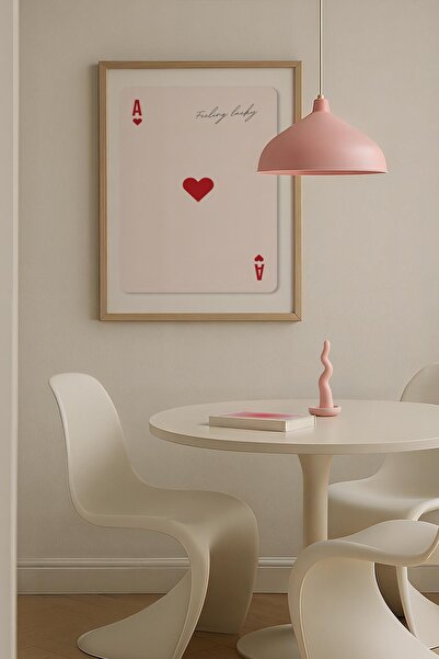 Opak Design Card Deck Minimal Red Trendy Maximalist Art Ζωγραφική τοίχου με ξ...