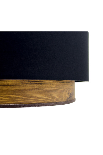 Vivido Home Siyah Ahşap Desenli Avize