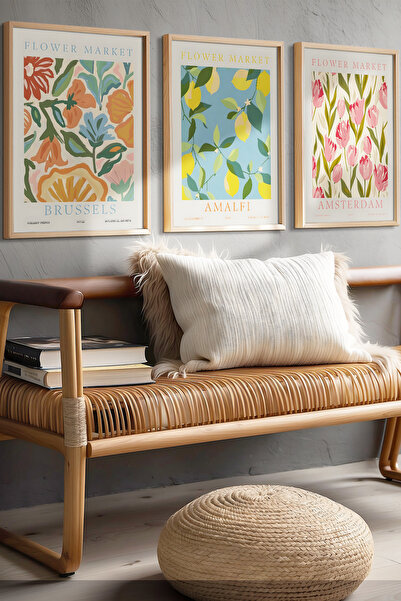 Opak Design Flower Market Amsterdam – Σετ ζωγραφικής λουλουδιών με ξύλινο πλα...