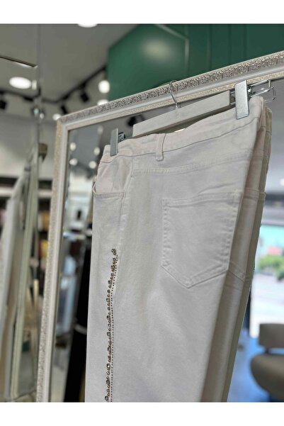 MERAM BUTİK Missmeramiss Stone Momjean - White - 42