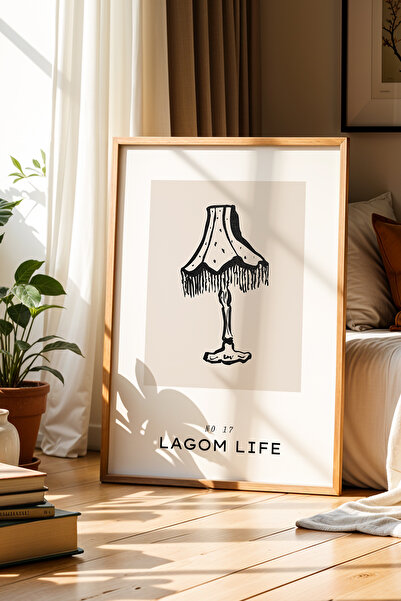 Opak Design Lagom Life – Μινιμαλιστικό Ξύλινο Πίνακας Τοίχου