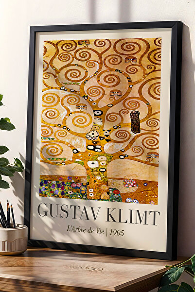 Opak Design Gustav Klimt Tree of Life 1905 Vintage ζωγραφική τοίχου με φυσικό...