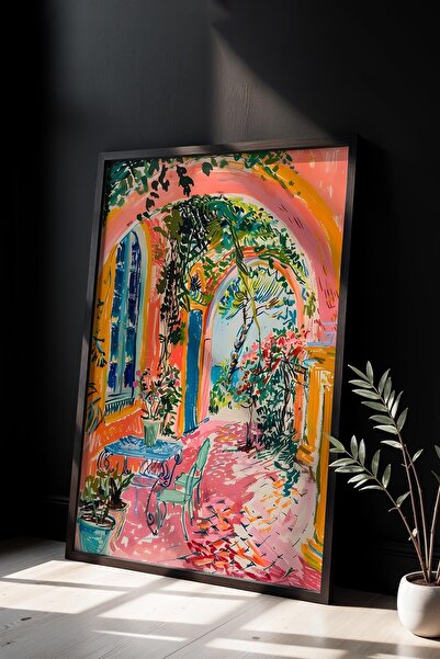 Opak Design Flower Market Neon Color Trendy Maximalist Art Πίνακας τοίχου με ...