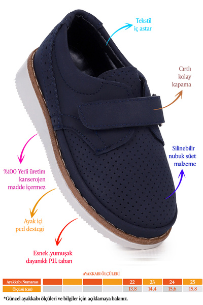 KARAMAZI Circum Nubuck Velcro Baby Boy Circumcision Shoes