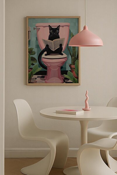 Opak Design Fashion Figure Pink Maximalist Art Ζωγραφική τοίχου με ξύλινο πλα...