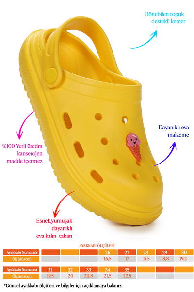 Genel Markalar Karamazı Bester Eva Plaj Havuz Okul Kreş Kız Çocuk Terlik