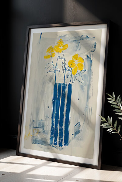 Opak Design Πολύχρωμο Flower Bouquet Art Print Τέχνη τοίχου Ζωγραφική τοίχου ...