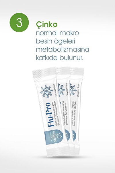 Erbatab Flu-pro Vitamin C Vitamin D3 Çinko Ve Karamürver Ekstresi 10 Stick