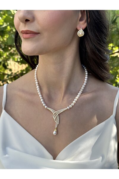 İLK İNCİ TAKI İnci Set – ST059 Gold Renk