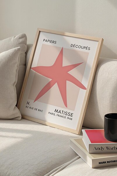 Opak Design Βοτανική σειρά Dusty Pink Floral Matisse Ζωγραφική τοίχου με φυσι...