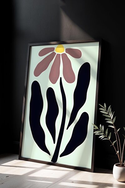 Opak Design Βοτανική σειρά Dusty Rose Floral Matisse Πίνακας τοίχου με φυσικό...