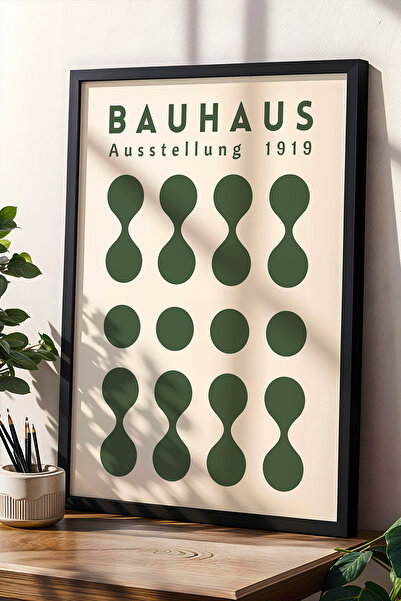 Opak Design Πράσινο Bauhaus στυλ μινιμαλιστικό τερακότα Vintage γεωμετρική τέ...
