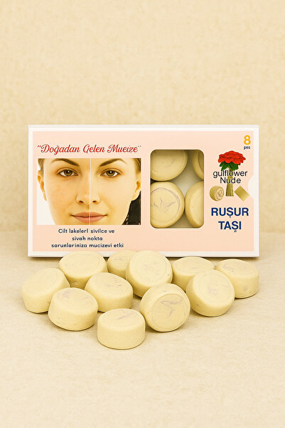 aleyna baharat Orjinal 8 Adet Iran Ruşur Taşı Mühürlü Doğal Peeling