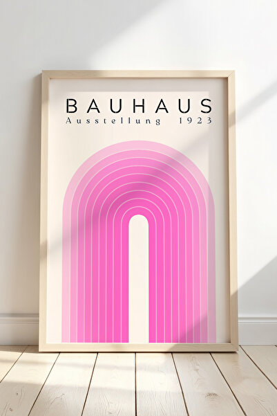 Opak Design Ροζ Bauhaus στυλ Μινιμαλιστική Vintage Γεωμετρική Τέχνη Αφηρημένη...