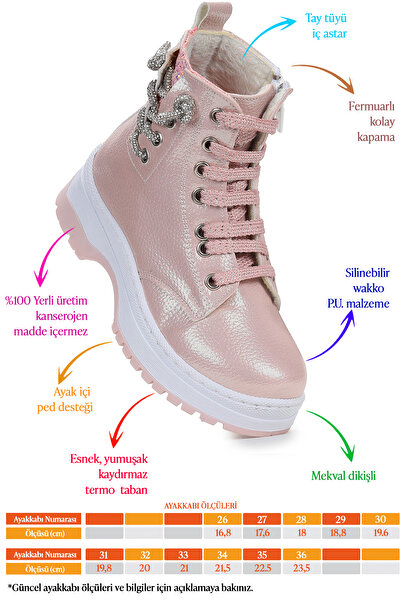 Genel Markalar Termo Taban Kız Çocuk Bot 621