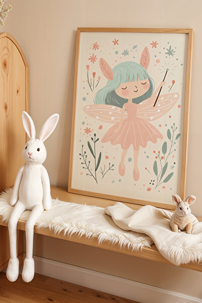 HİGUERA Πολύχρωμο Fairy Tale - Πίνακας Παιδικού και Βρεφικού Δωματίου με Φυσι...