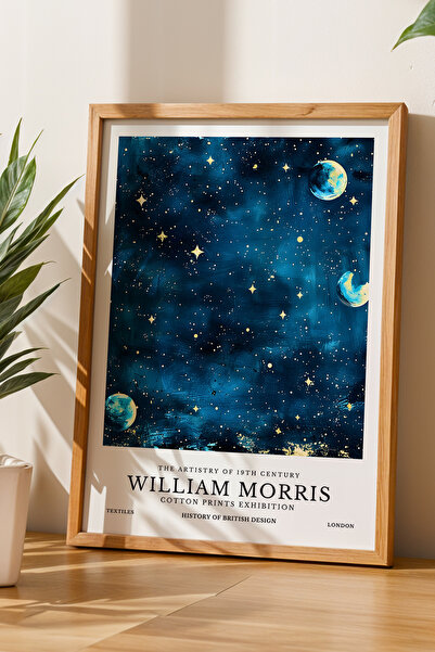 Opak Design William Morris Καλλιτεχνικό Σχέδιο Vintage Πίνακας Τέχνης με Φυσι...