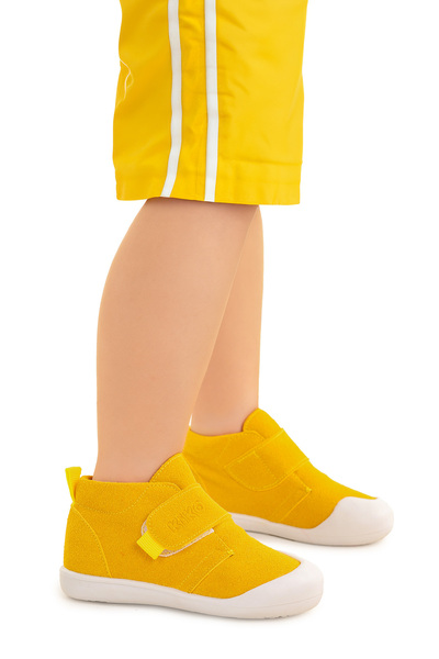Kiko Kids Winnie İlk Adım Cırtlı Erkek Bebek Günlük Bot Ayakkabı