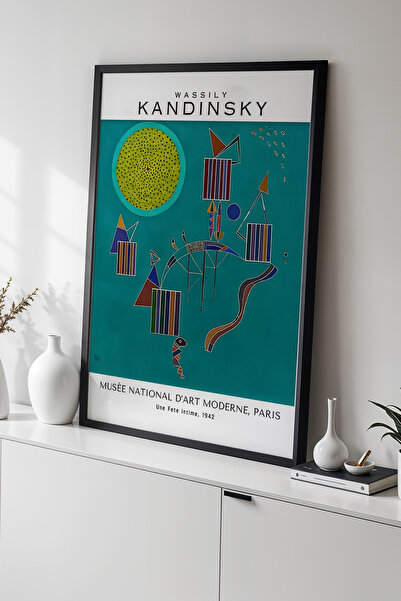 Opak Design Βασίλι Καντίνσκι - Εξπρεσιονισμός - Ζωγραφική τοίχου με ξύλινο πλ...
