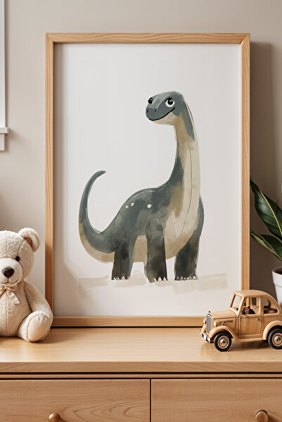 HİGUERA Απολαυστικό " Παιδικό Δωμάτιο Δεινοσαύρων Πίνακας τοίχου με φυσικό ξύ...