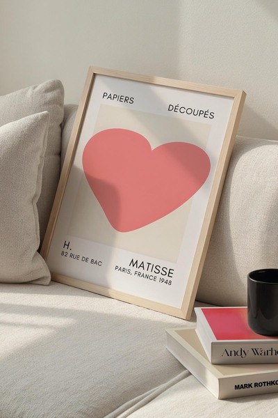 Opak Design Βοτανική σειρά Dusty Pink Floral Matisse Ζωγραφική τοίχου με φυσι...