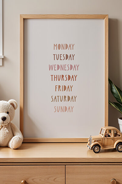 HİGUERA Days of the Week Fun Writing Tutorial Πίνακας παιδικού και βρεφικού δ...