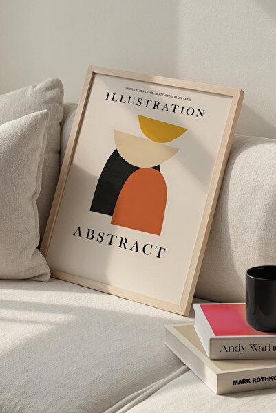 Opak Design Σειρά Abstract Art Πορτοκαλί Μαύρο Matisse Ζωγραφική τοίχου με φυ...