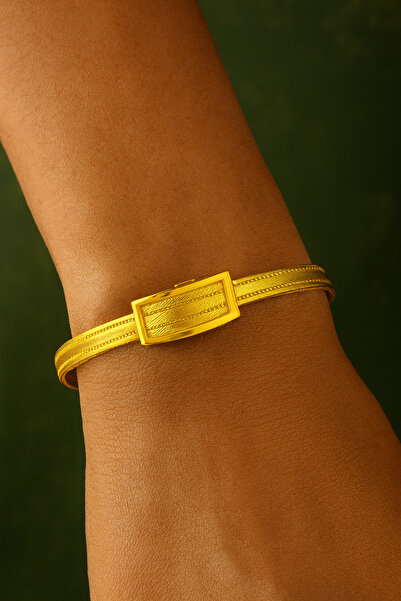 Çgk Çiğdem Gürel Kuyumculuk 3 Sıra Hasır Altın Bilezik