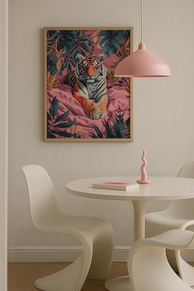 Opak Design Φιγούρα της φύσης Πολύχρωμο κολάζ Μοντέρνα Μαξιμαλιστική Τέχνη Πί...