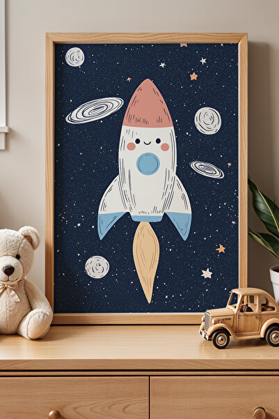 HİGUERA Σχέδιο πυραύλων ταξιδιού στο διάστημα - Πίνακας παιδικού και βρεφικού...