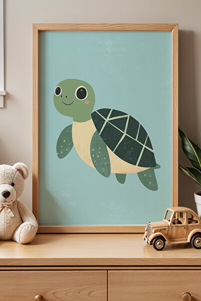 HİGUERA Πλωτό χαριτωμένο κουτάβι Παιδικό δωμάτιο Ζωγραφική τοίχου με φυσικό ξ...